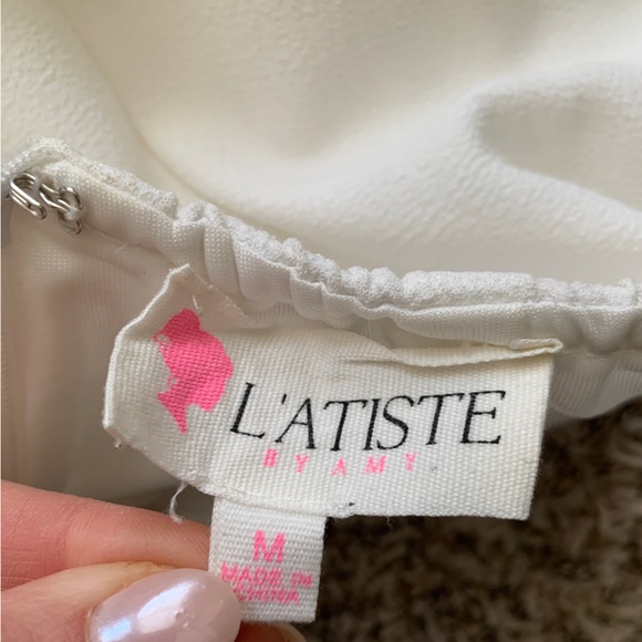 WHITE L’ATISTE JUMPSUIT - WORN ONCE FOR HEADSHOTS - Picture 7 of 7